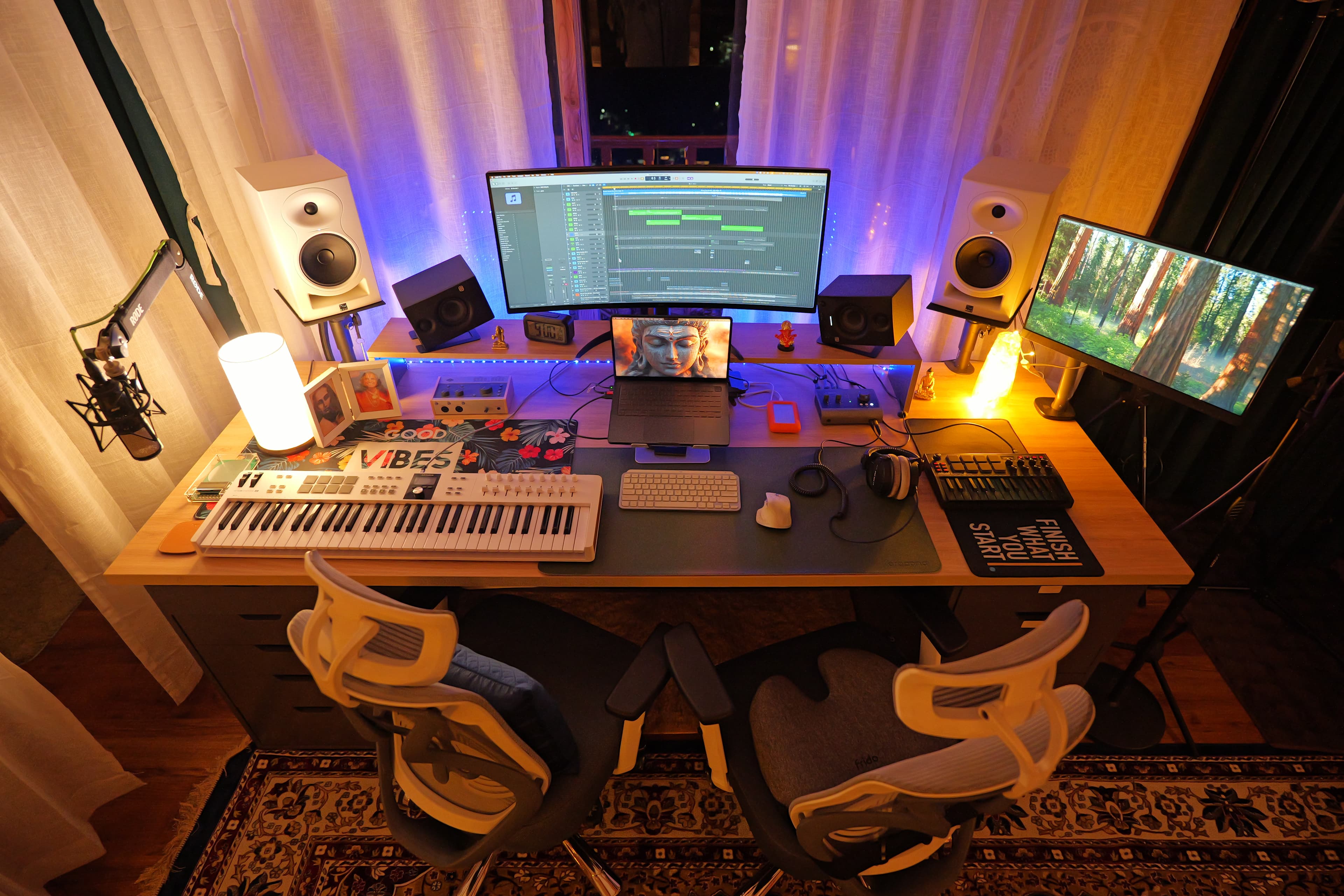 Studio interior at Osadho Records